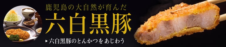 鹿児島の大自然が育んだ六白黒豚 六白黒豚のとんかつをあじあう